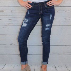 KanCan Frayed Hem Jeans